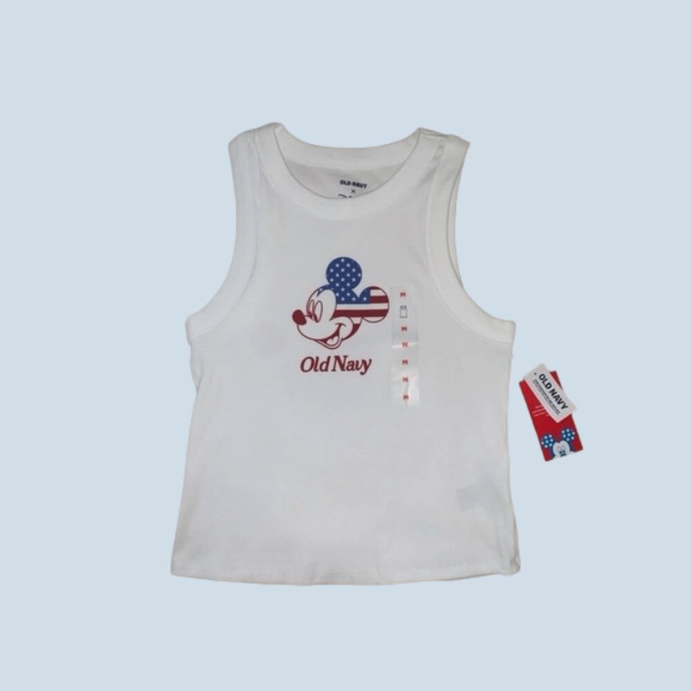 Old Navy x Disney© 2025 Mickey Mouse Logo-Graphic Snug Tank Top NWT